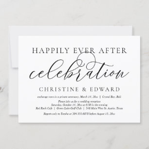 Invitation Mariage Elopement, Heureusement Jamais Après Céléb