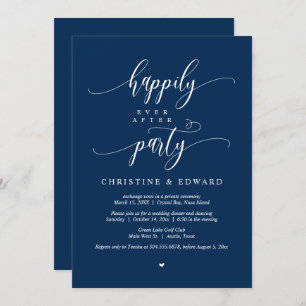 Invitation Mariage Elopement, Heureusement Jamais Après Fête