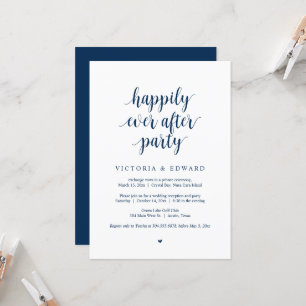 Invitation Mariage Elopement, Heureusement Jamais Après Fête