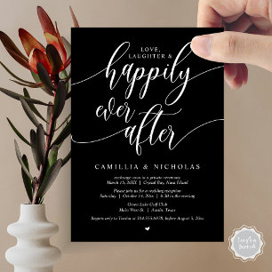Invitation Mariage Elopement, Heureusement Jamais Après Fête