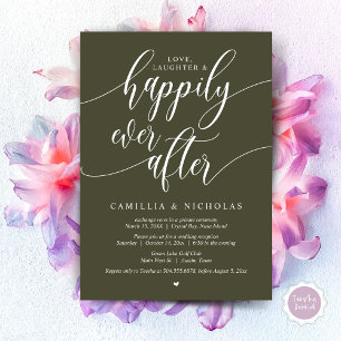Invitation Mariage Elopement, Heureusement Jamais Après Fête
