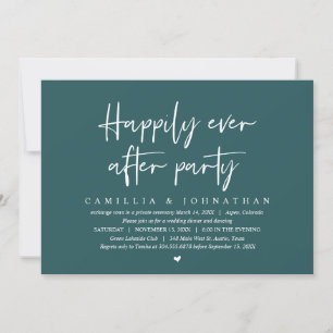 Invitation Mariage Elopement, Heureusement Jamais Après Fête