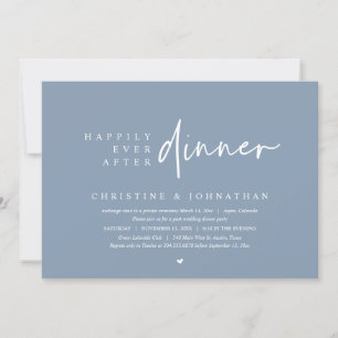Invitation Mariage Elopement, Heureusement Jamais Après Le Dî