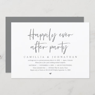 Invitation Mariage Elopement, Heureusement toujours après la