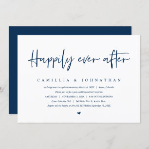 Invitation Mariage Elopement, Heureusement toujours après Par