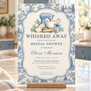 Invitation Mariage emporté par le vent Toile Bleue