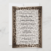 Mariage Empreinte de léopard moderne et élégant