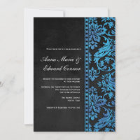 Mariage en dentelle Vintage bleu