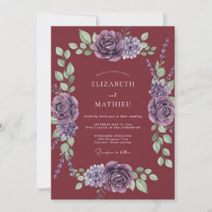 Invitation Mariage en forêt éthérée bordeaux