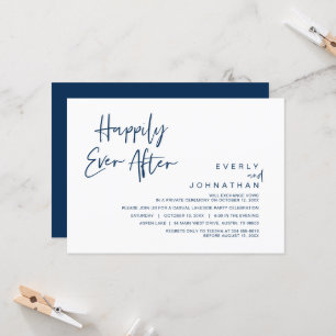 Invitation Mariage en fuite, Célébration de bonheur éternel 