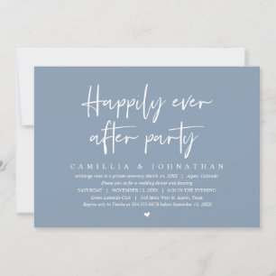 Invitation Mariage en fuite, fête pour toujours heureux