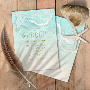 Invitation Mariage en mousse de mer ID837