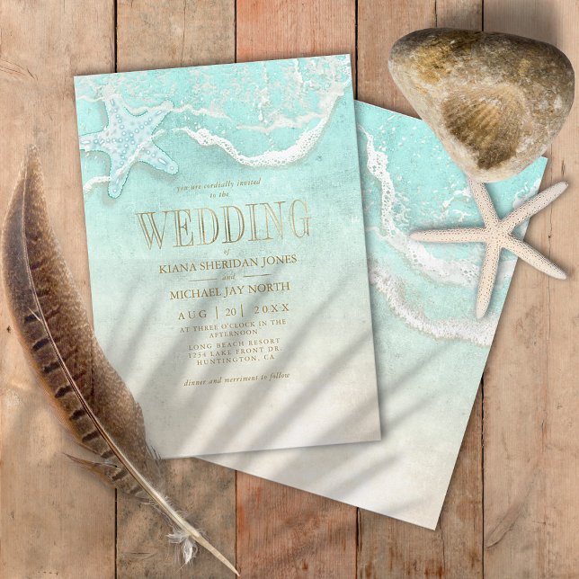 Invitation Mariage en mousse de mer ID837 (Créateur téléchargé)