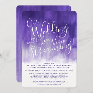 Invitation Mariage en streaming violet ultra violet