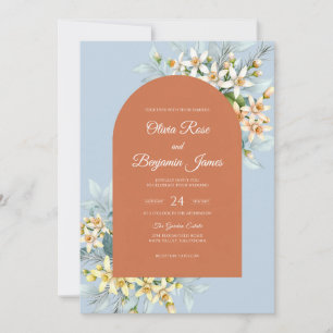 Invitation Mariage en terre cuite et acier