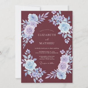 Invitation Mariage Enchanté au Lavande de Bourgogne
