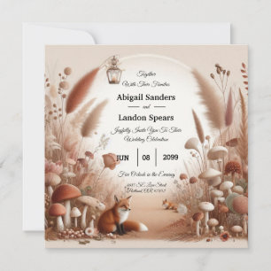 Invitation Mariage Enchanted Forêt d'automne