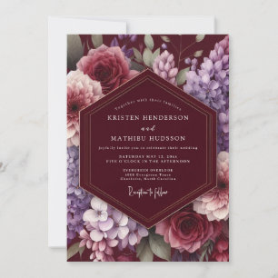 Invitation Mariage Enchantement Fleurissement Bordeaux