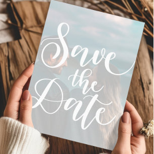 Invitation Mariage Enregistrer La Date Modèle Avec Photo