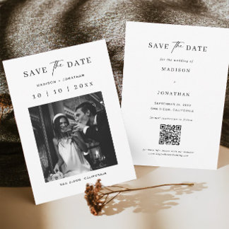 Invitation Mariage Enregistrer La Date Photo