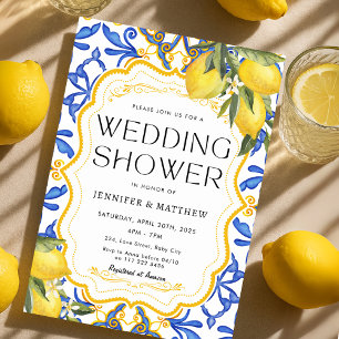 Invitation Mariage ensoleillé de citron méditerranéen