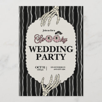 Invitation Mariage Épouvantable Jusqu'à Ce Que La Mort Nous S