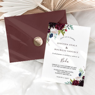 Invitation Mariage espagnol flush flush de la marine bourguig