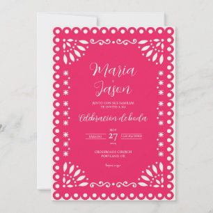 Invitation Mariage Espagnol Traditionnel Boda Papier Crépon R