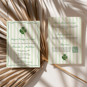 Invitation Mariage et Fête de Fiançailles St Patrick Moderne 