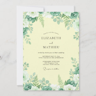 Invitation Mariage Eucalyptus à la Sauge Citronnée