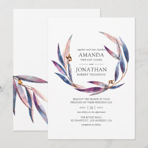 Invitation Mariage Eucalyptus aquarelle