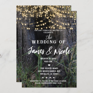 Invitation Mariage Fairy Fairy Sparkle Lights de la Forêt Mag