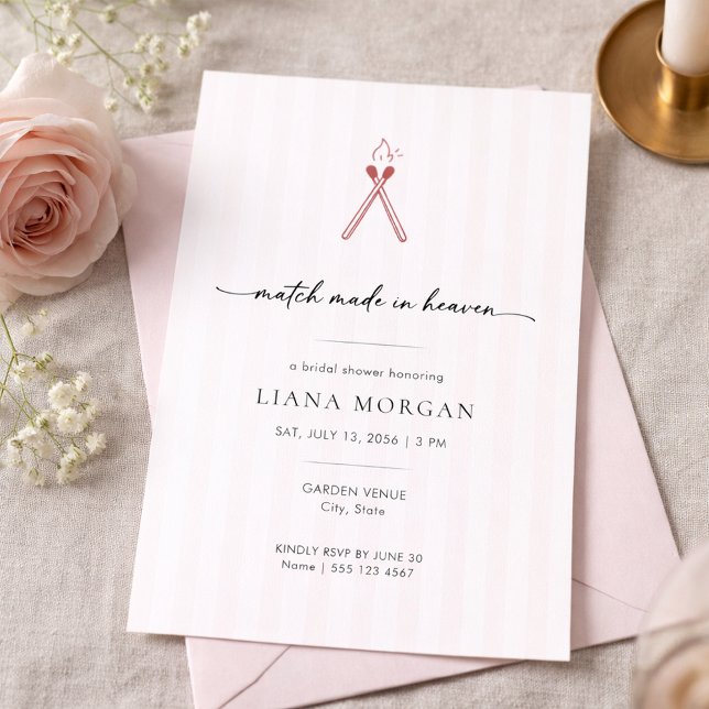 Invitation Mariage fait au Ciel Élégante Fête de Mariage (Créateur téléchargé)