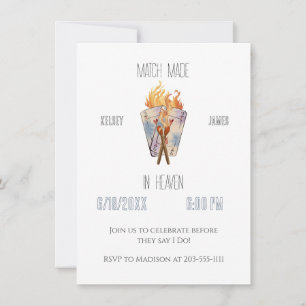 Invitation Mariage fait au Ciel Enterrement de vie de garçonX