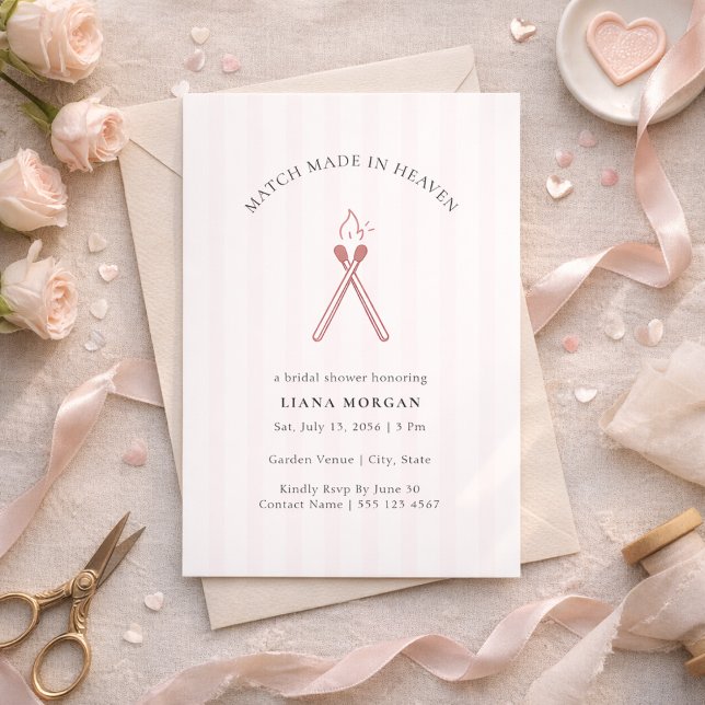 Invitation Mariage fait au Ciel Fête de Fiançailles Rose (Créateur téléchargé)