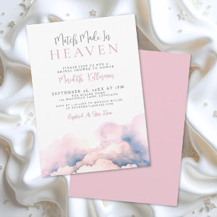 Invitation Mariage fait au ciel Fête de mariage rose pour la