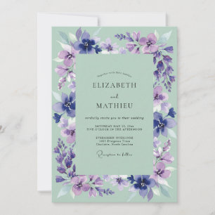 Invitation Mariage Fantaisie Fleur de Lavande