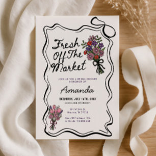 Invitation Mariage fantaisiste dessiné à la main