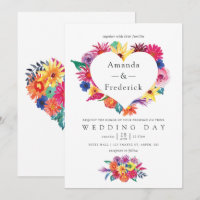 Mariage Fête Florale Aquarelle