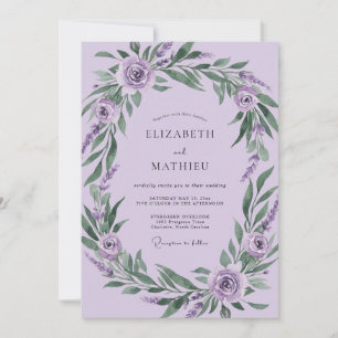Invitation Mariage Feuillage Feuilles d'Orchidée
