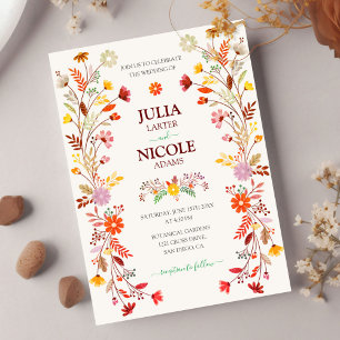 Invitation Mariage Fiesta Floral Talavera Mexicain Tendance