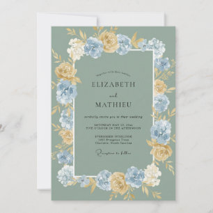 Invitation Mariage Fleur de Blé d'Or