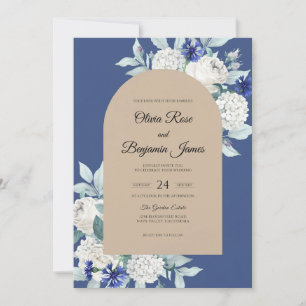 Invitation Mariage Fleur de Champagne de Minuit