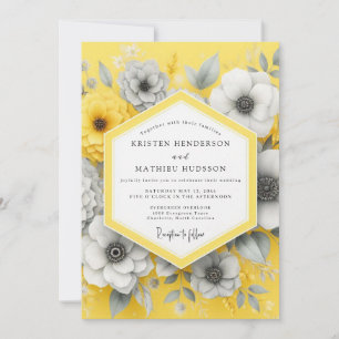Invitation Mariage Fleur de Charbon de Safran
