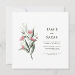 Invitation Mariage Fleur de Gomme Australienne Autochtone
