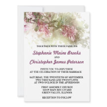 Mariage Fleur de Jasmin Violet Aquarelle