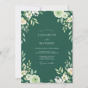 Invitation Mariage Fleur de la Forêt Peinte