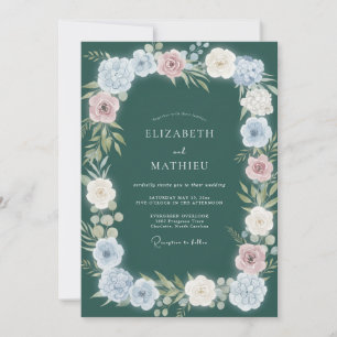 Invitation Mariage Fleur de la Forêt Profonde