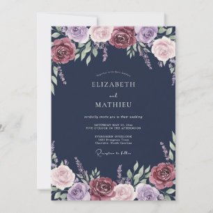 Invitation Mariage Fleur de Lavande de Bourgogne