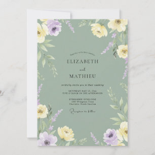 Invitation Mariage Fleur de Lilas Sages